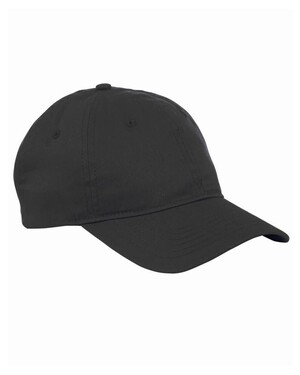 Blank black 6-panel baseball cap